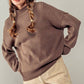 Valley Ribbed Knit Mock Neck Sweater