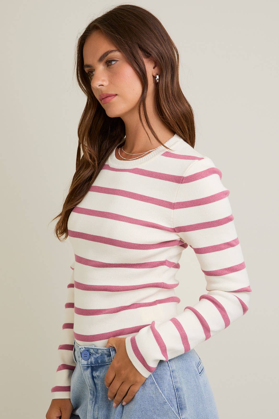 Striped Knit Bodysuit