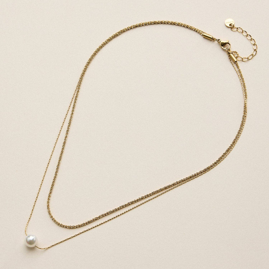 Pearl Chain Multi Necklace