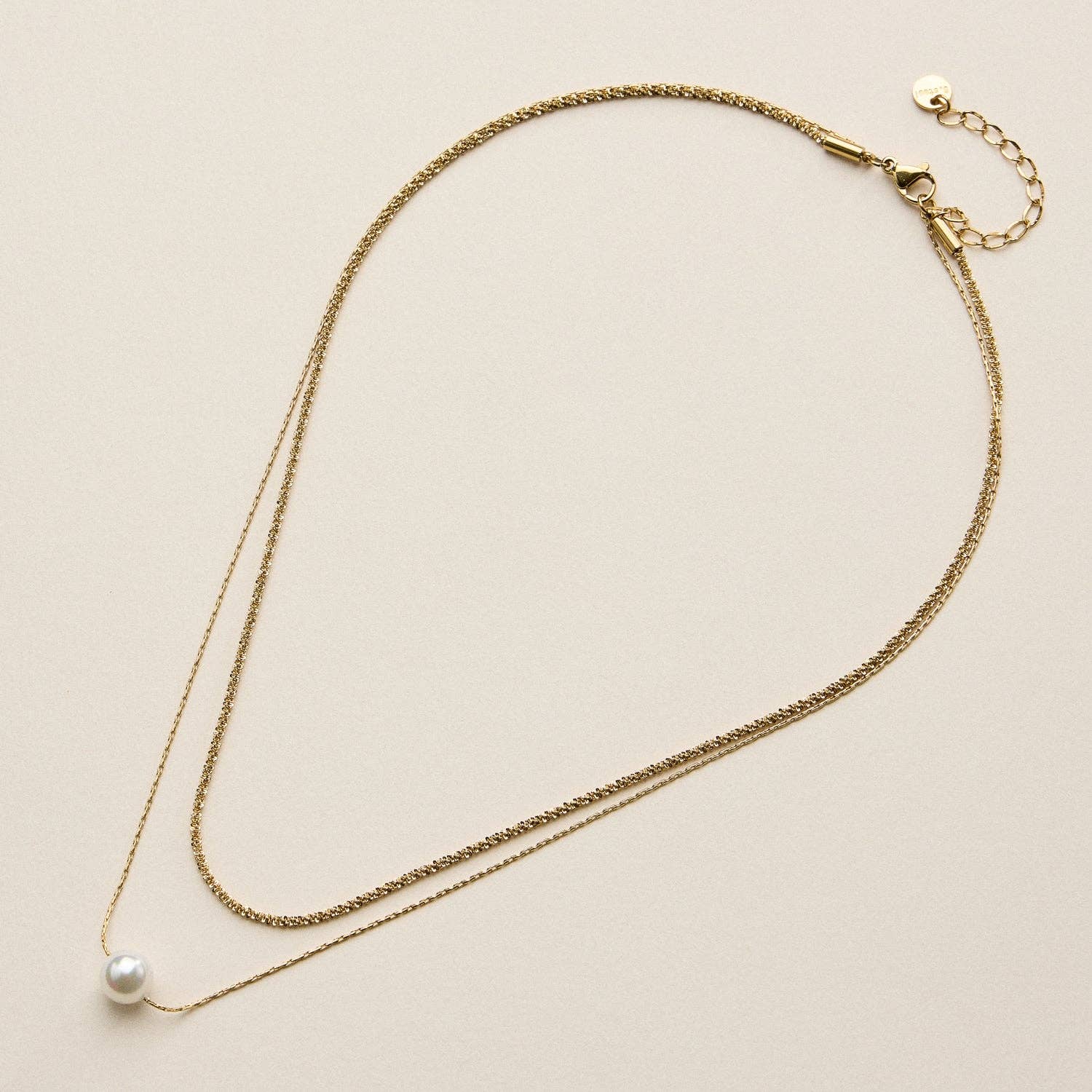 Pearl Chain Multi Necklace