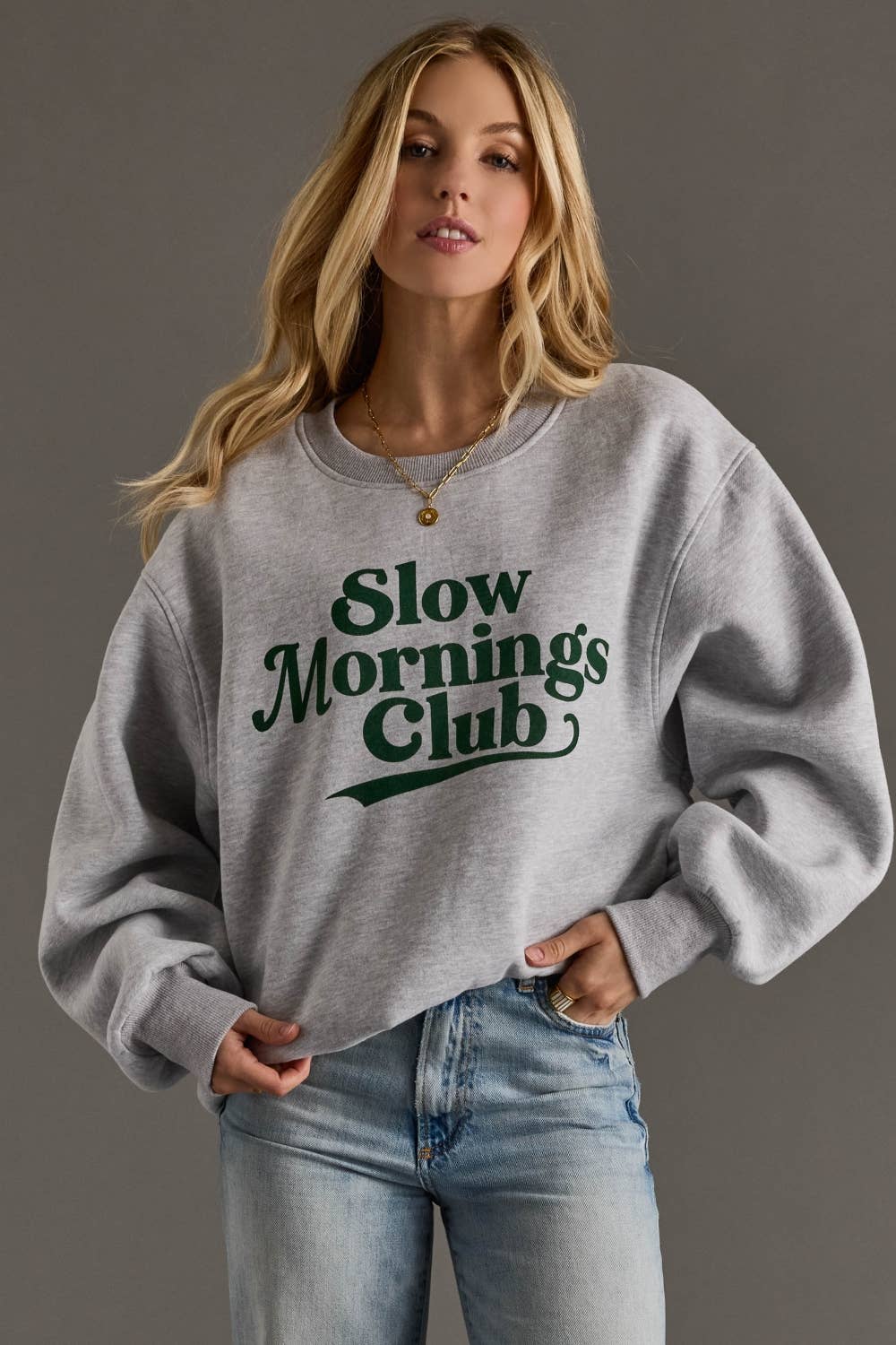 Slow Mornings Club Crewneck