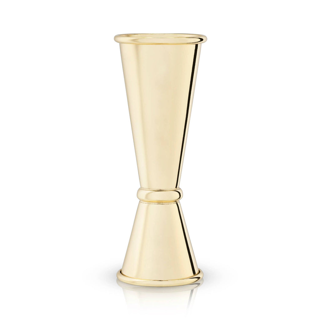 Belmont Large Gold Plated Jigger