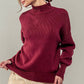Valley Ribbed Knit Mock Neck Sweater