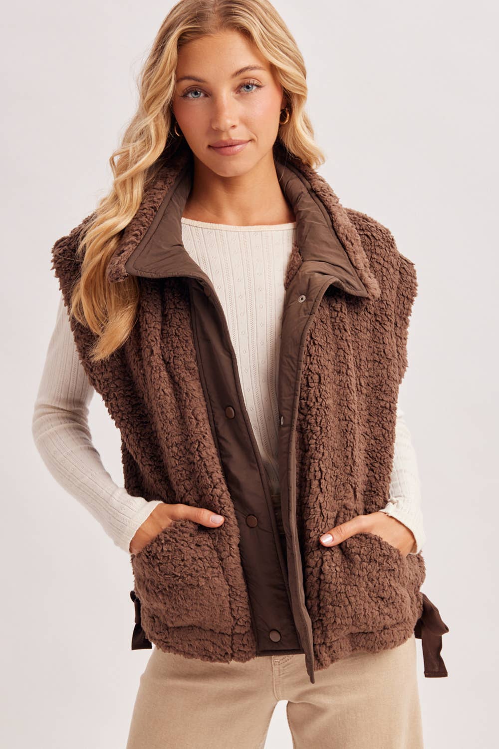 FLEECE SHERPA VEST