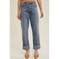 CUFFED BOYFRIEND DENIM