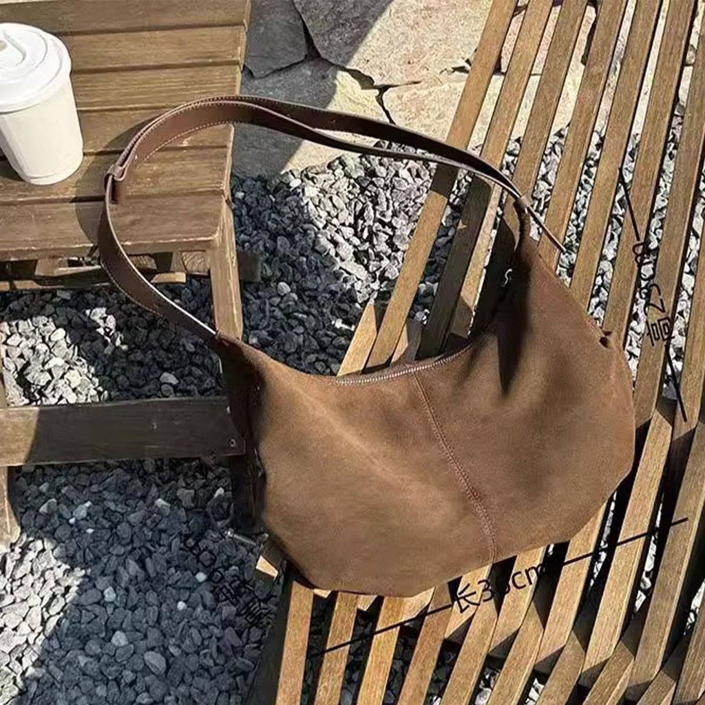 Brown Suede Bag