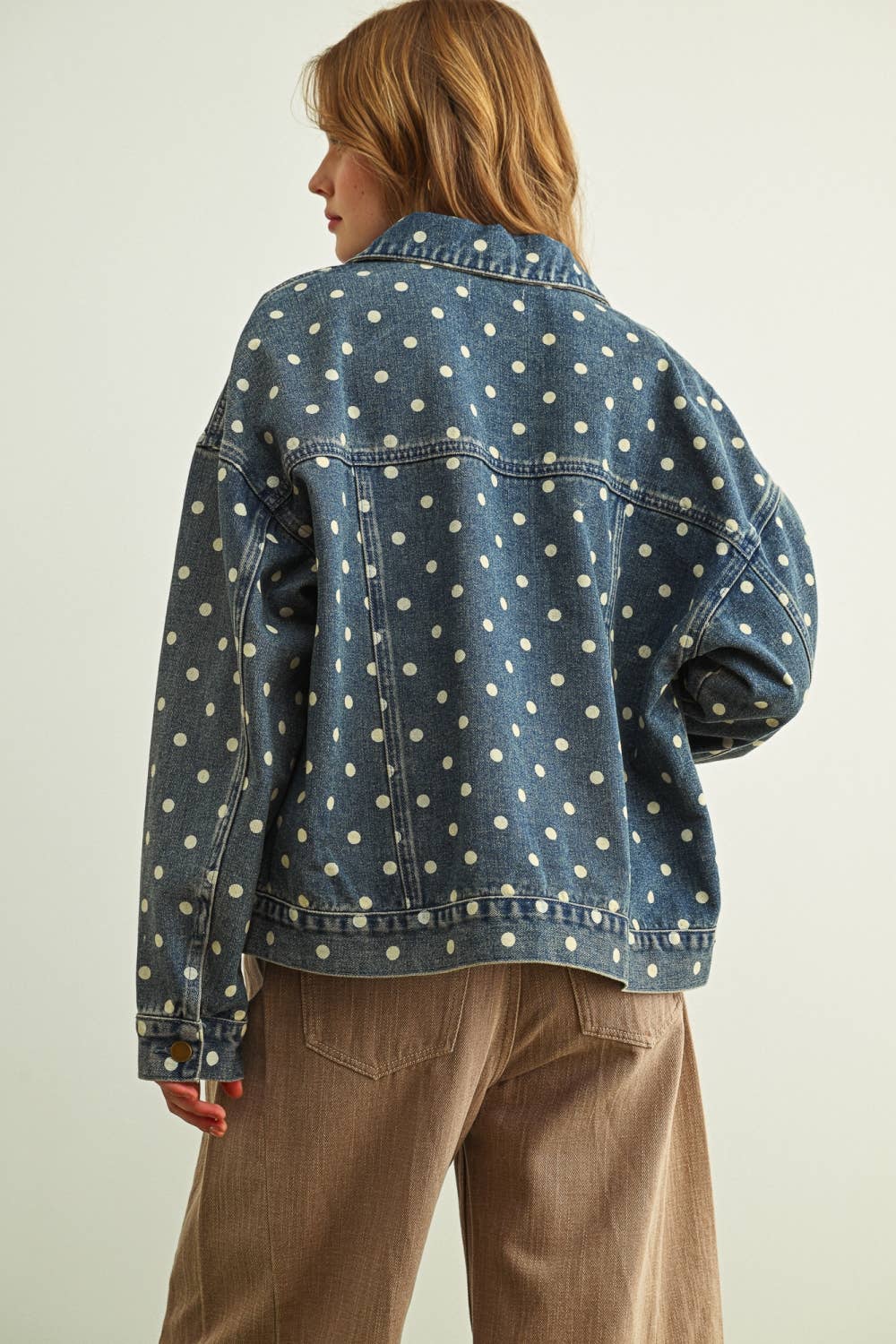 POLKA DOT DENIM JACKET