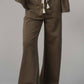 Relaxed Wide Leg Drawstring Pants