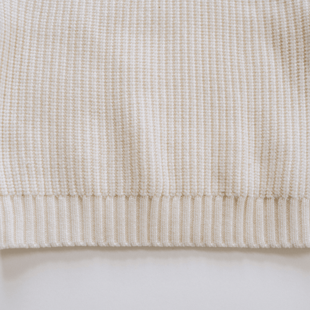 Oatmeal Knit Pullover Sweater