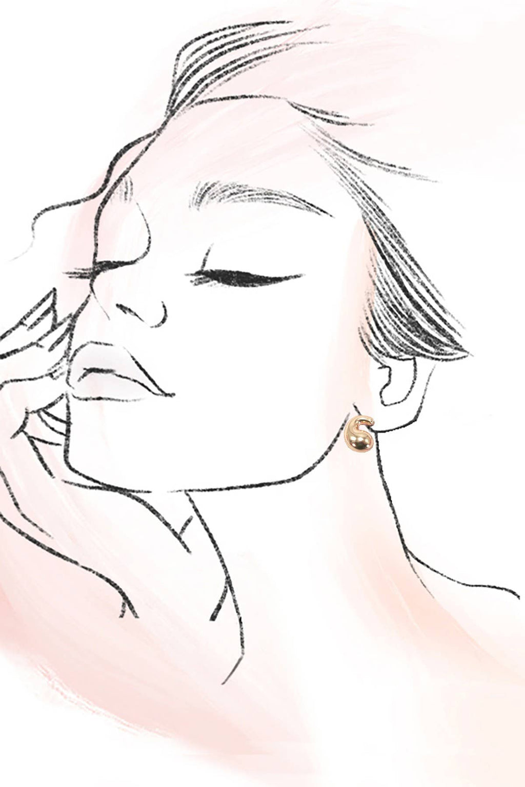 TRIO HUGGIE PEARL HOOP EARRINGS