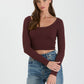 SCOOP NECK CROP TOP