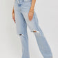 Light Super High Rise Dad Jean