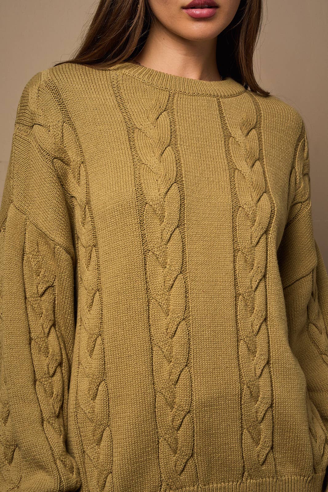 Oversized Cable Sweater