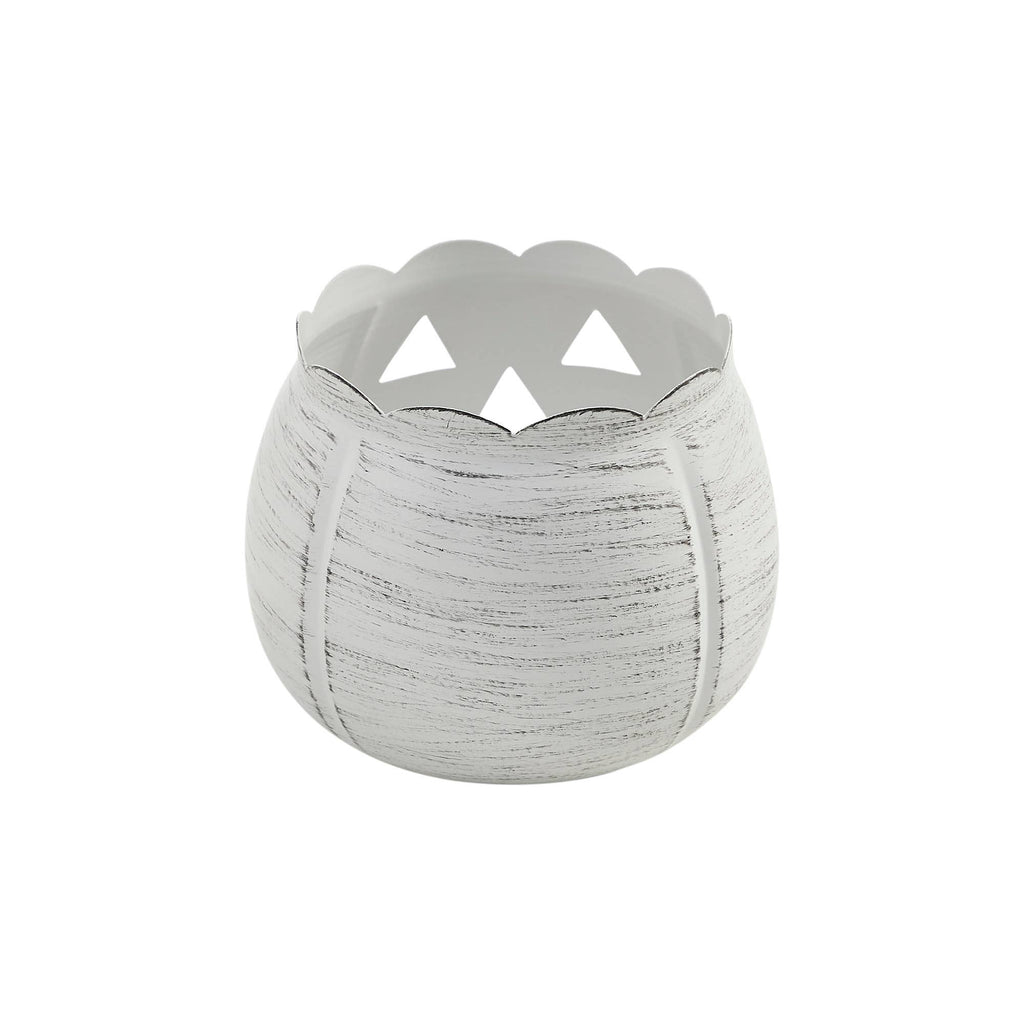 White Metal Jack-O'-Lantern