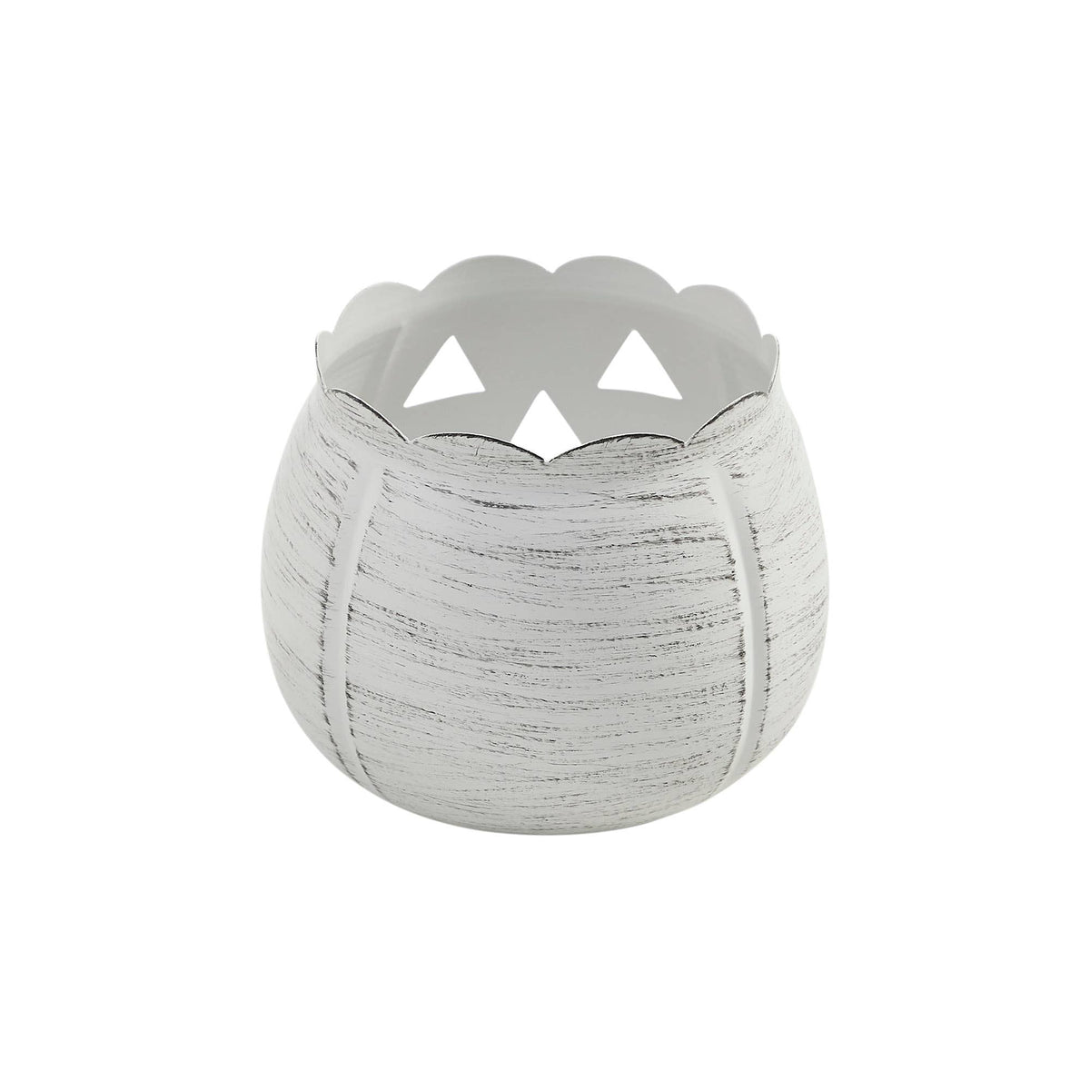 White Metal Jack-O'-Lantern