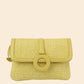 Straw Flap Crossbody Bag