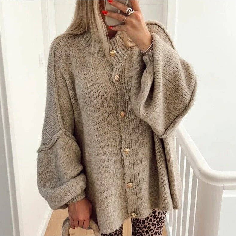 Chunky Button Cardigan
