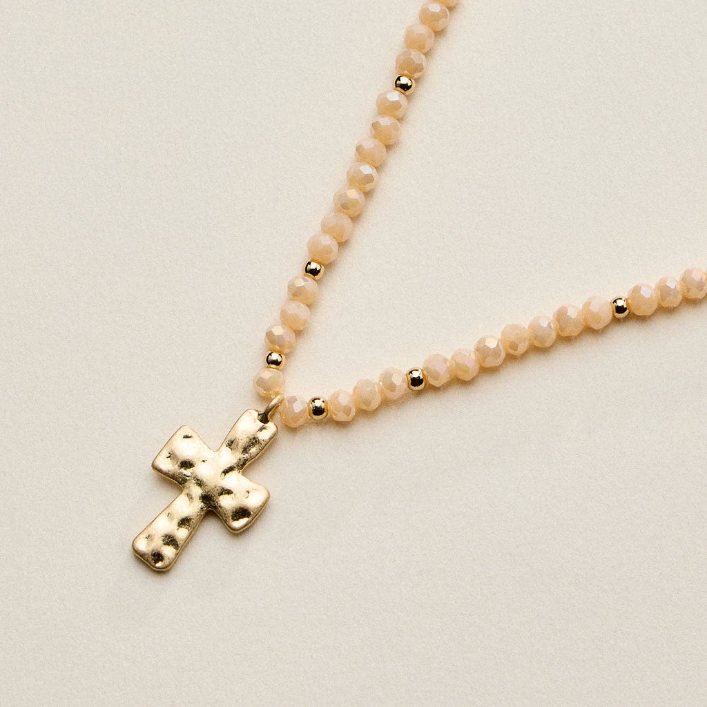 Bead Cross Necklace