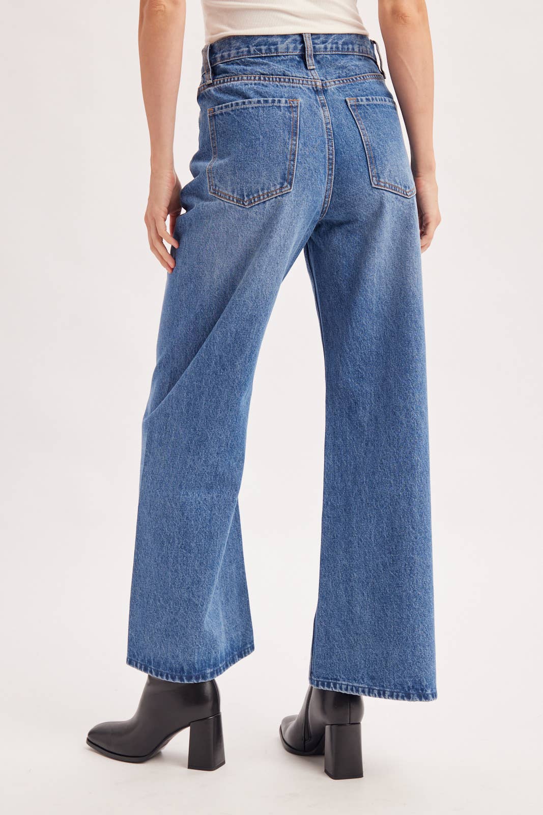 VINTAGE SEAM WIDE LEG DENIM