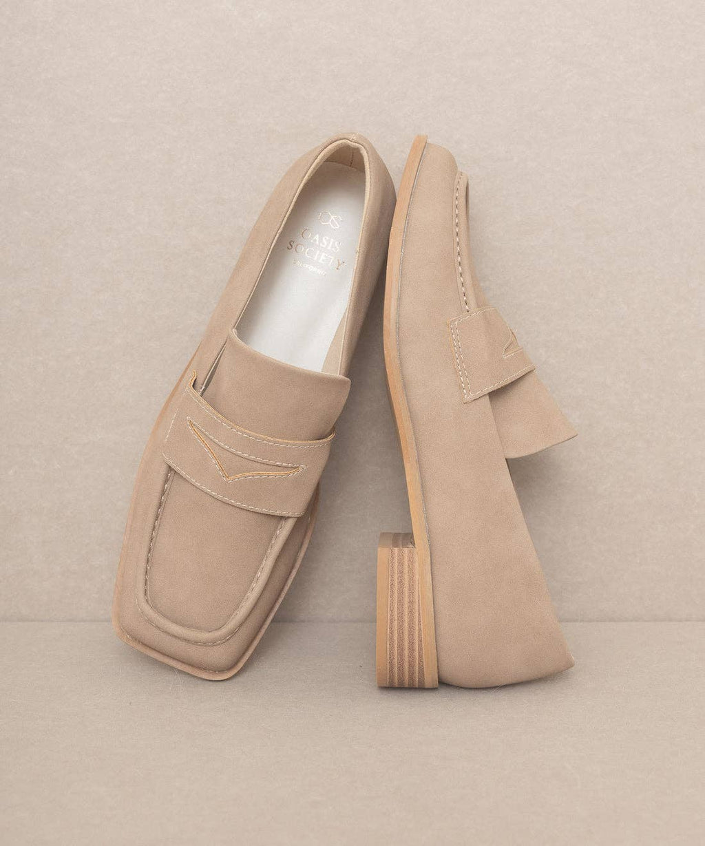 The June | Classic Square Toe Penny Loafer