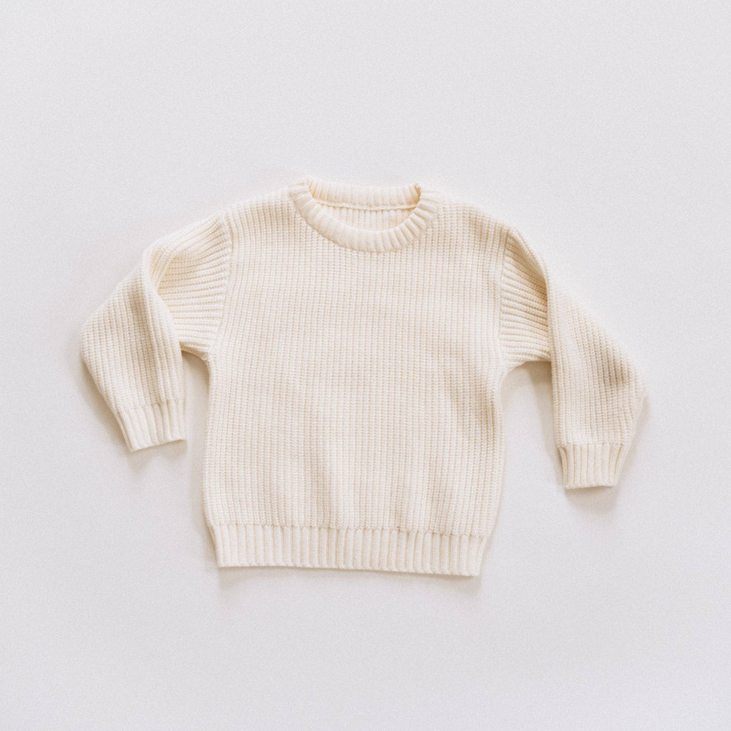 Oatmeal Knit Pullover Sweater