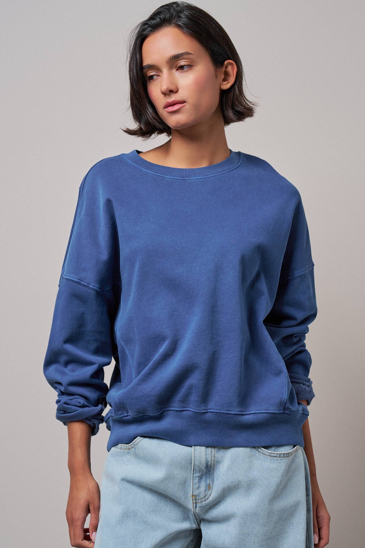 COMFORT WASHED CREW NECK