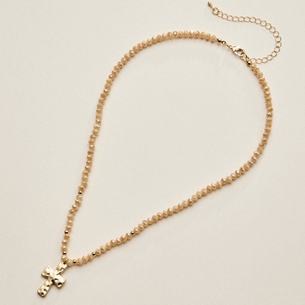 Bead Cross Necklace