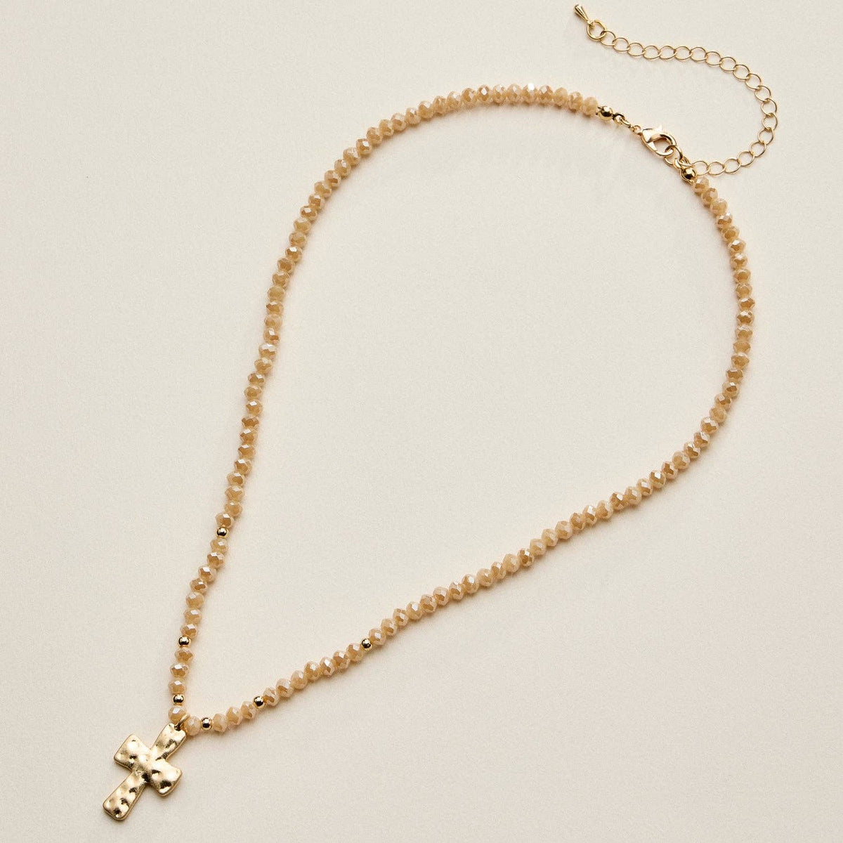Bead Cross Necklace