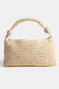 Braided Rectangular Straw Hand Bag