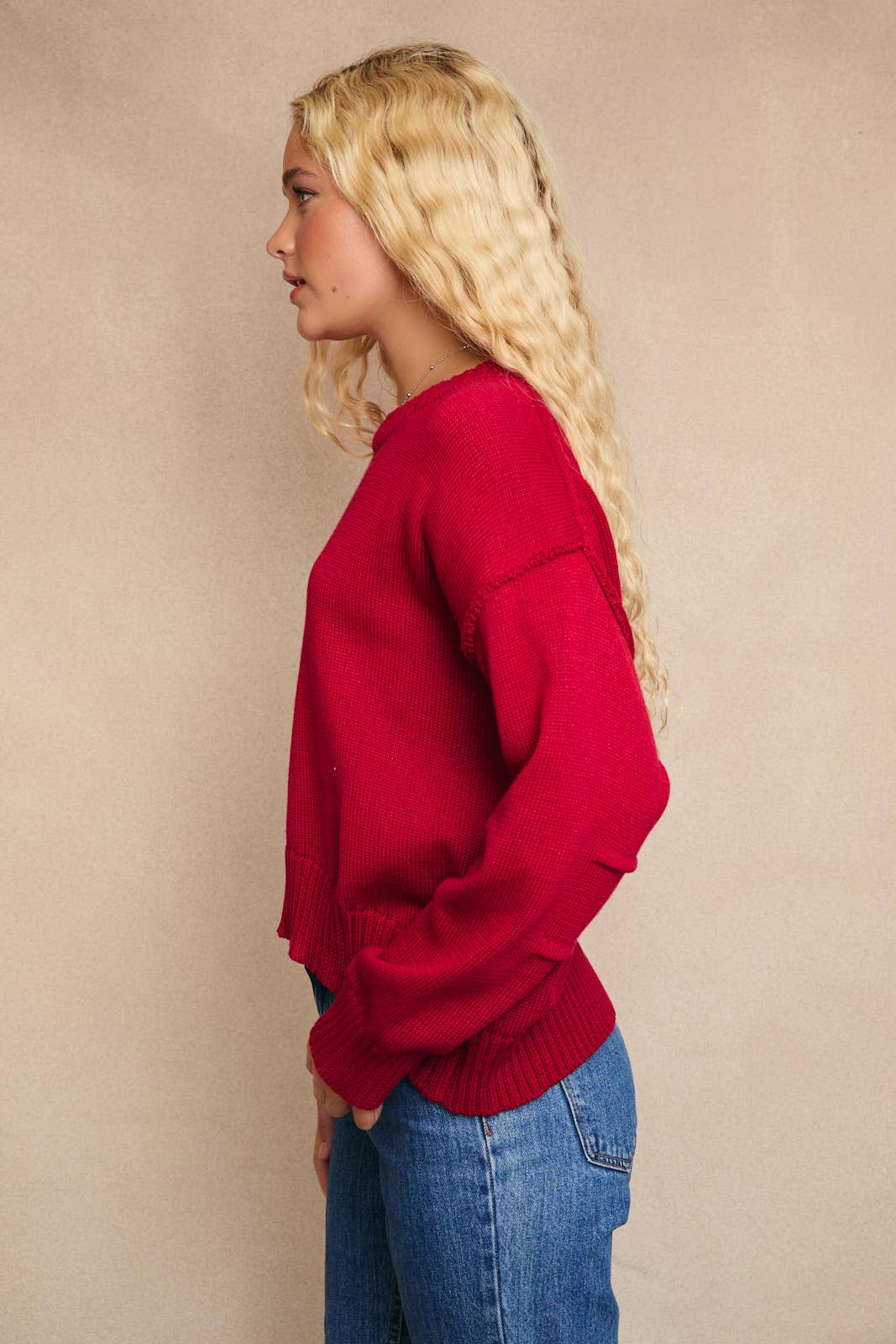 Ruby Sweater Pleated Sleeve