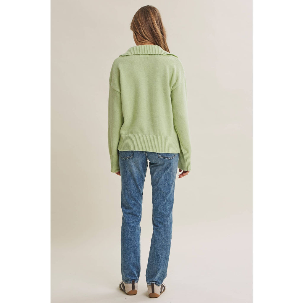 PASTEL POLO SWEATER