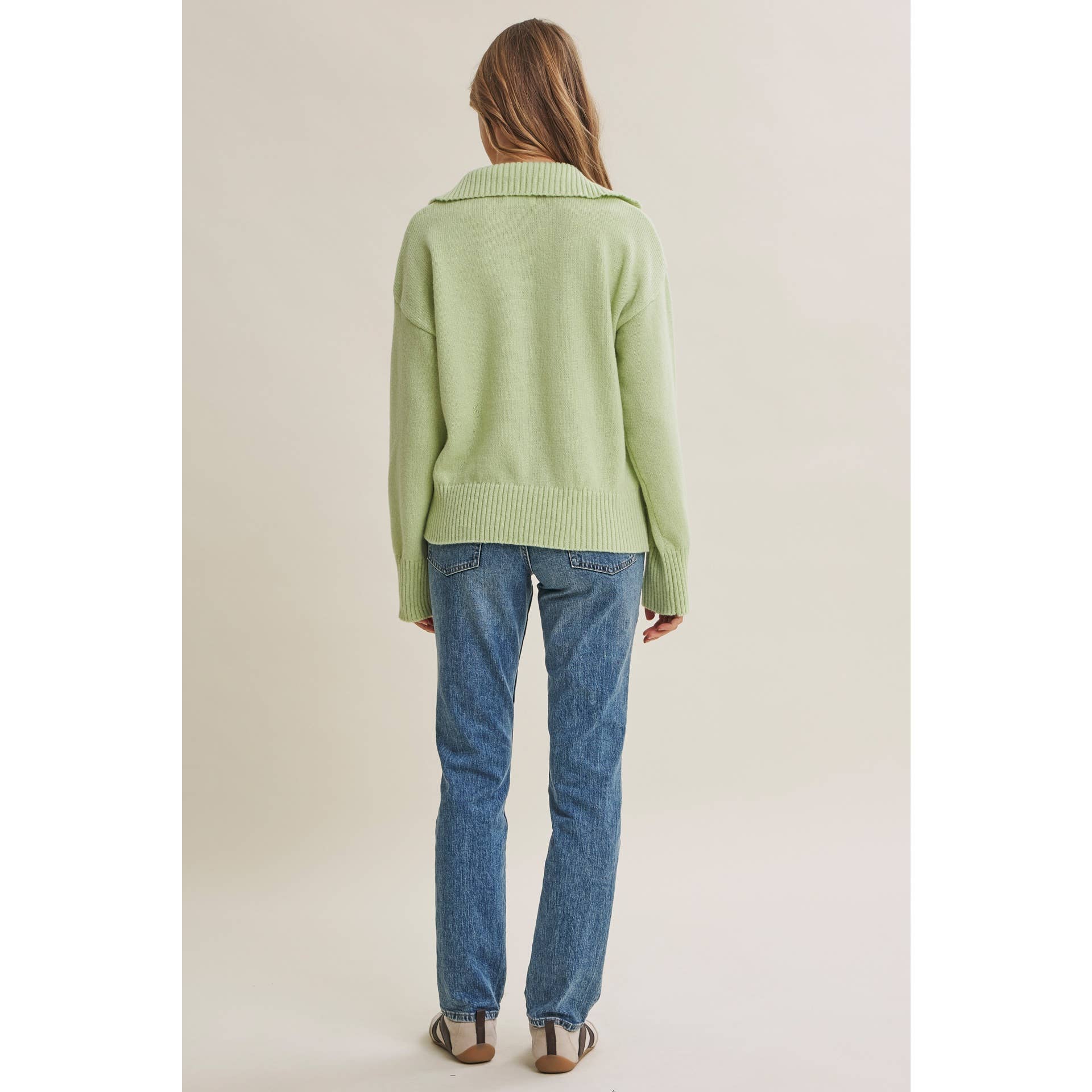 PASTEL POLO SWEATER