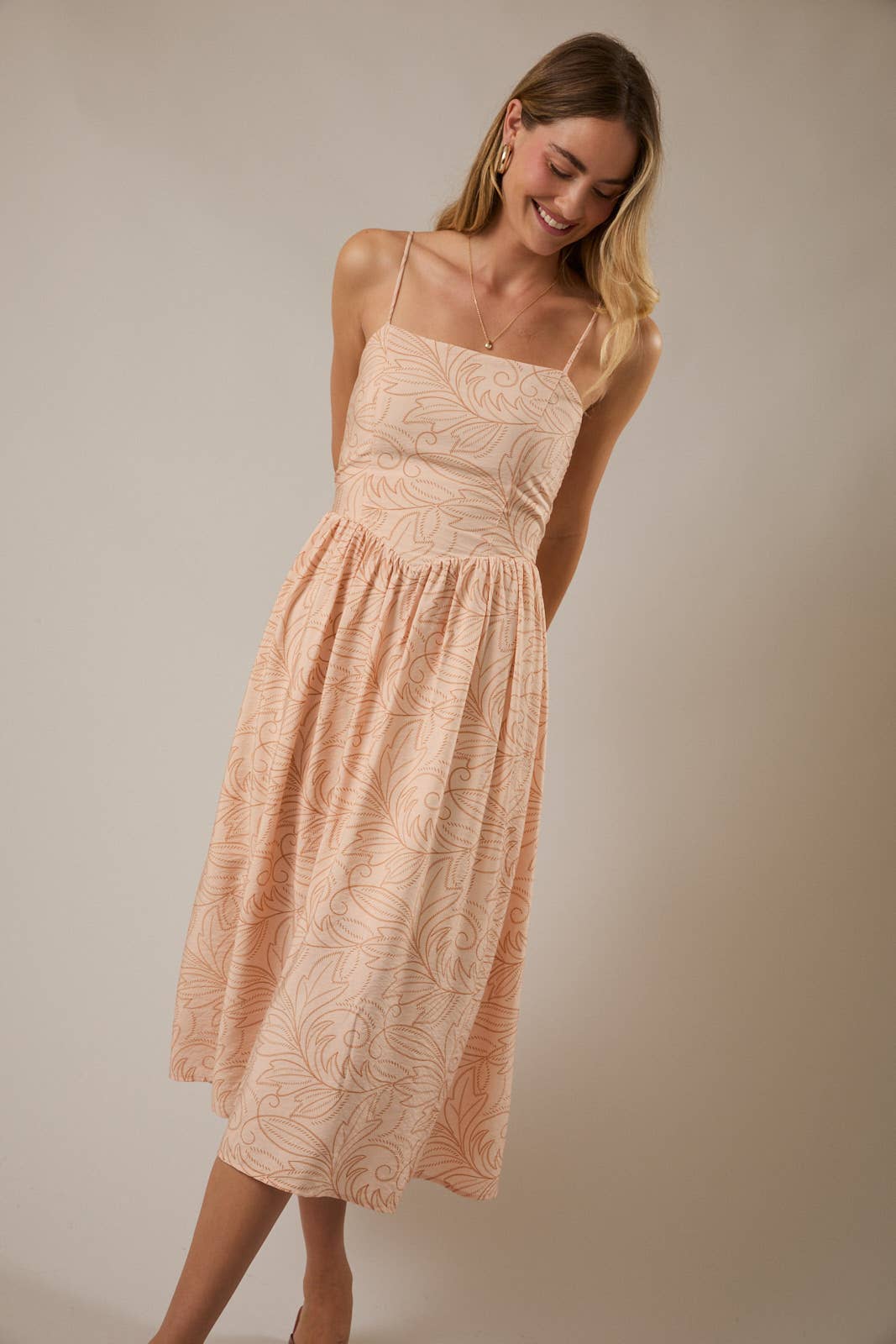 FLORAL MIDI DRESS