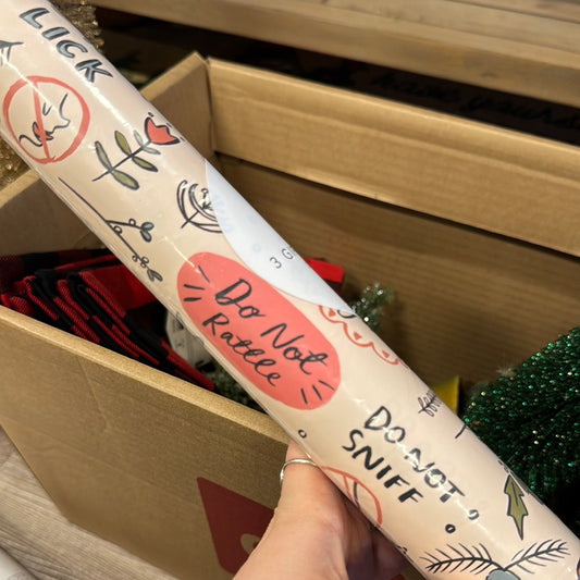 Do Not Open Wrapping Paper