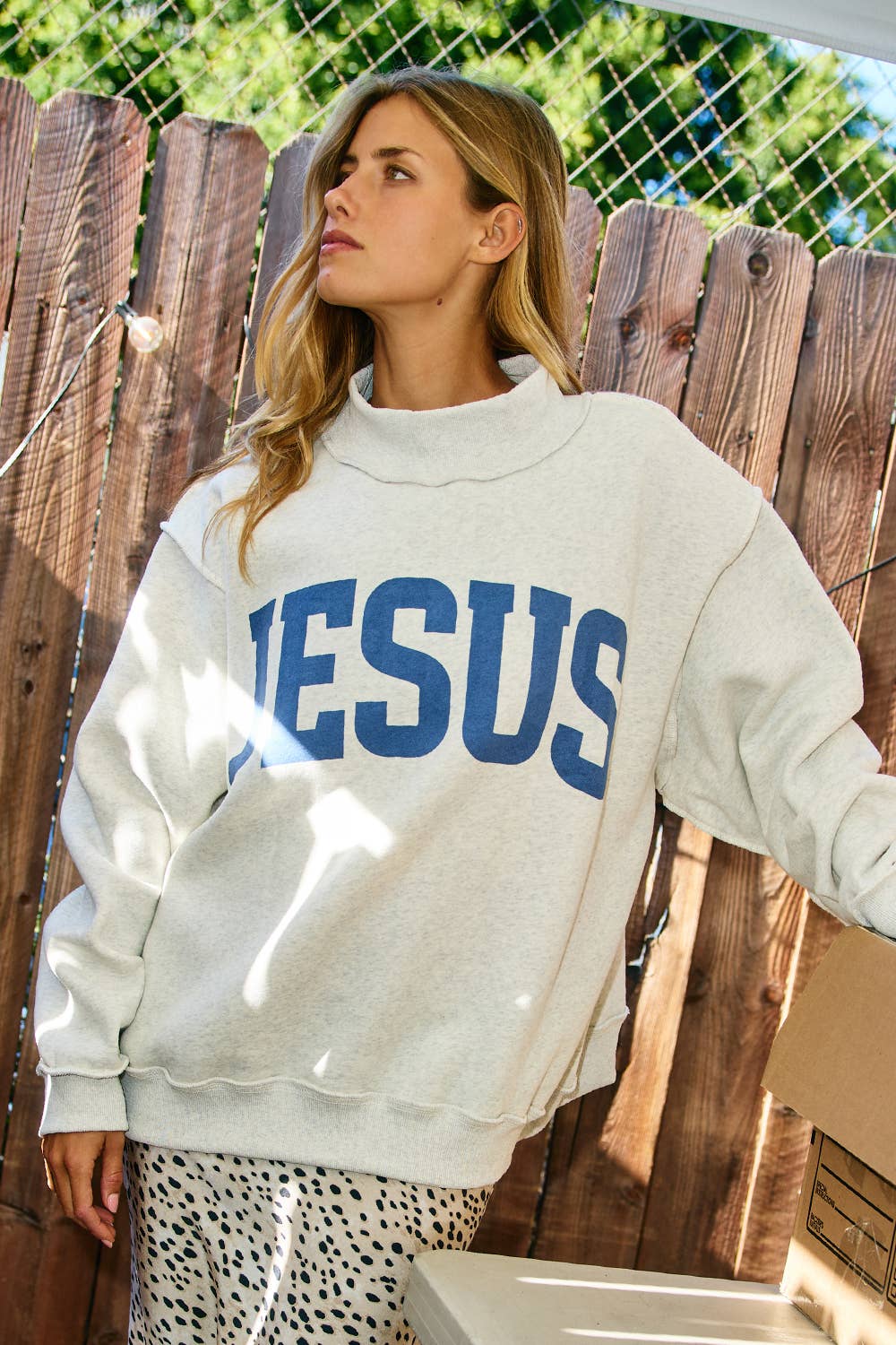 JESUS/GOD IS GOOD Reversible Sweatshirt