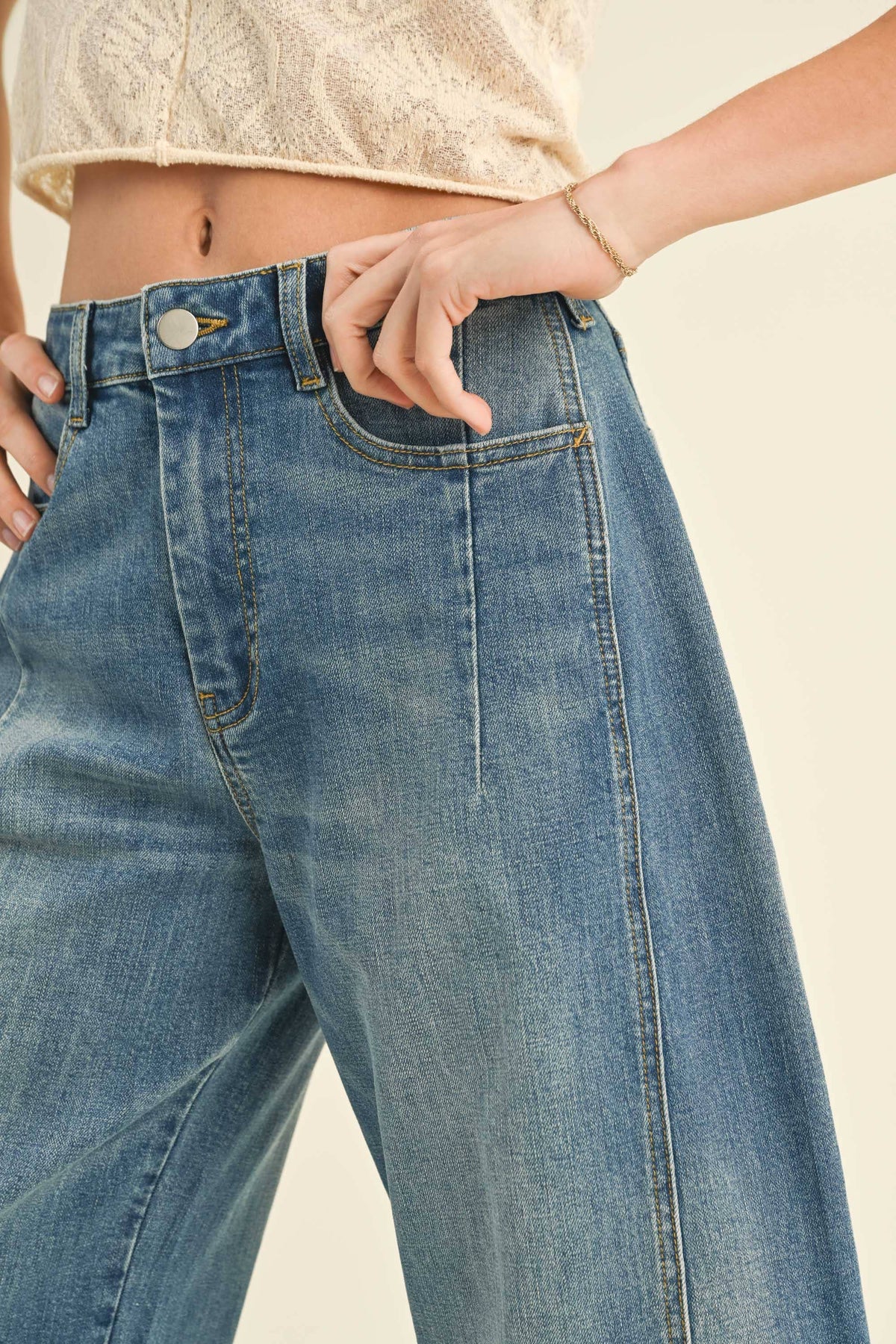 LOOSE FIT DENIM PANTS