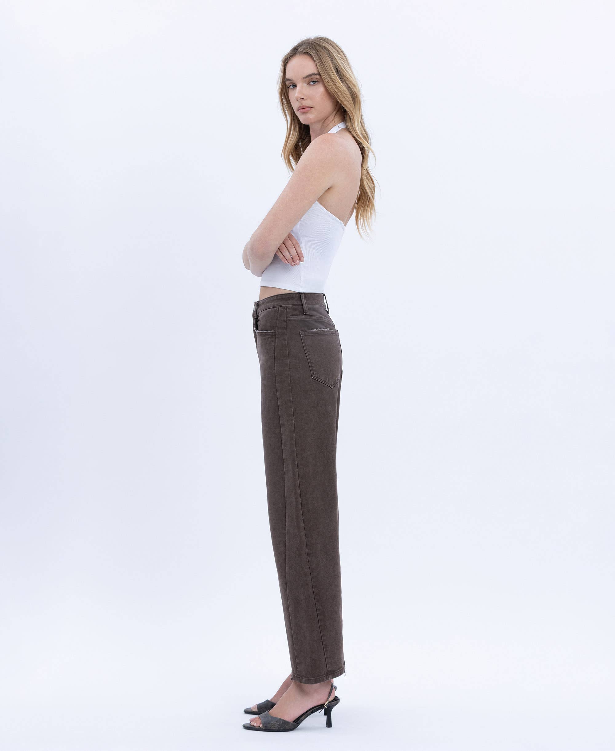 Brown Barrel Denim