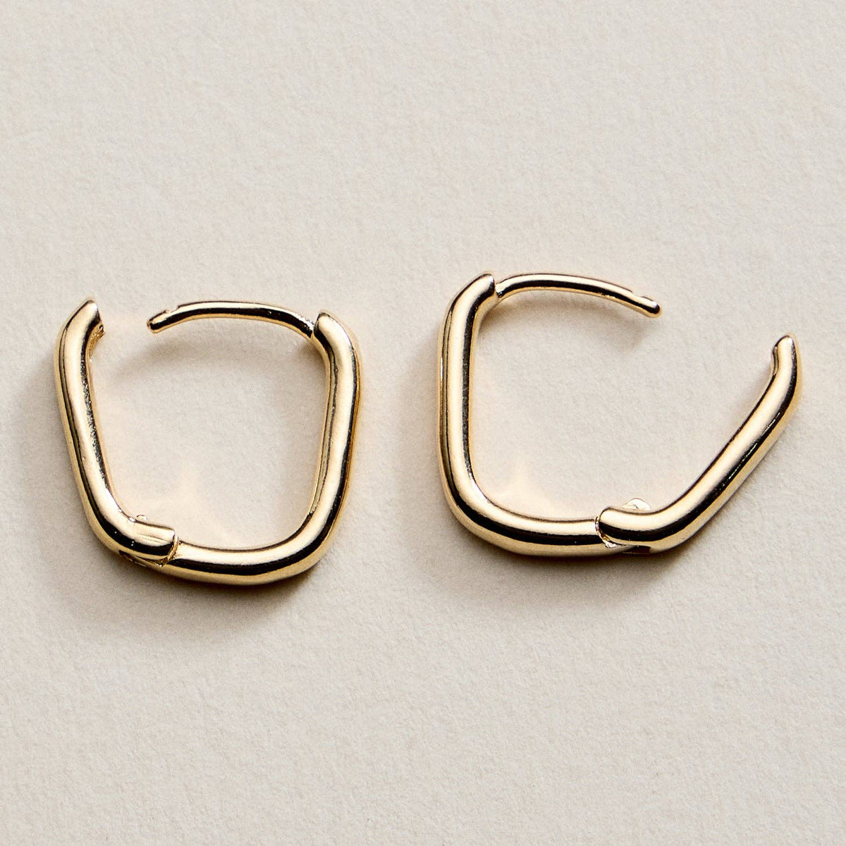 Gold Filled Square Huggie Hoops