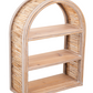 Arch Wall Shelf with Rattan Accent
