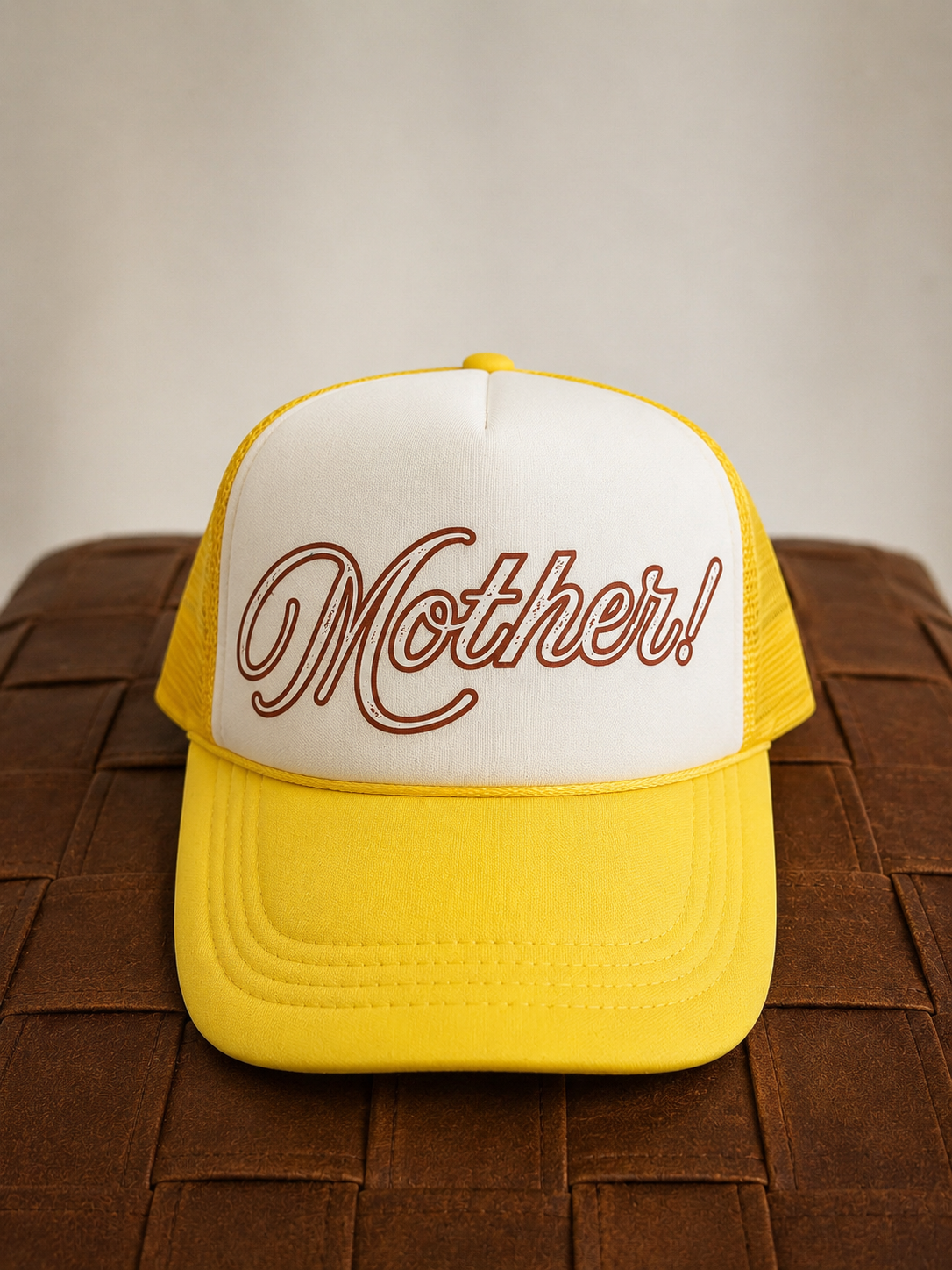 Yellow Mother Trucker Hat
