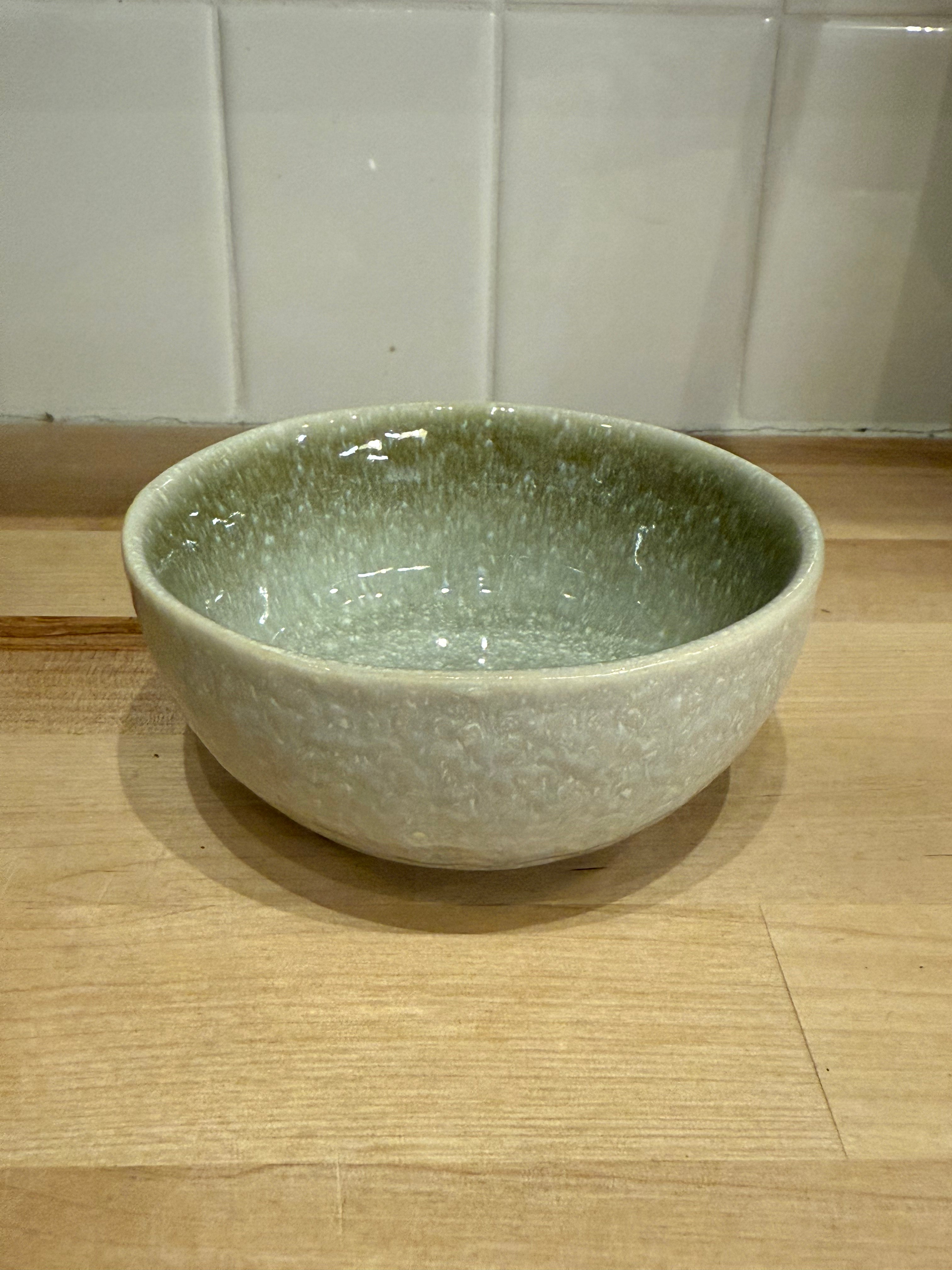 Bowl Reactive Glaze Mist Green