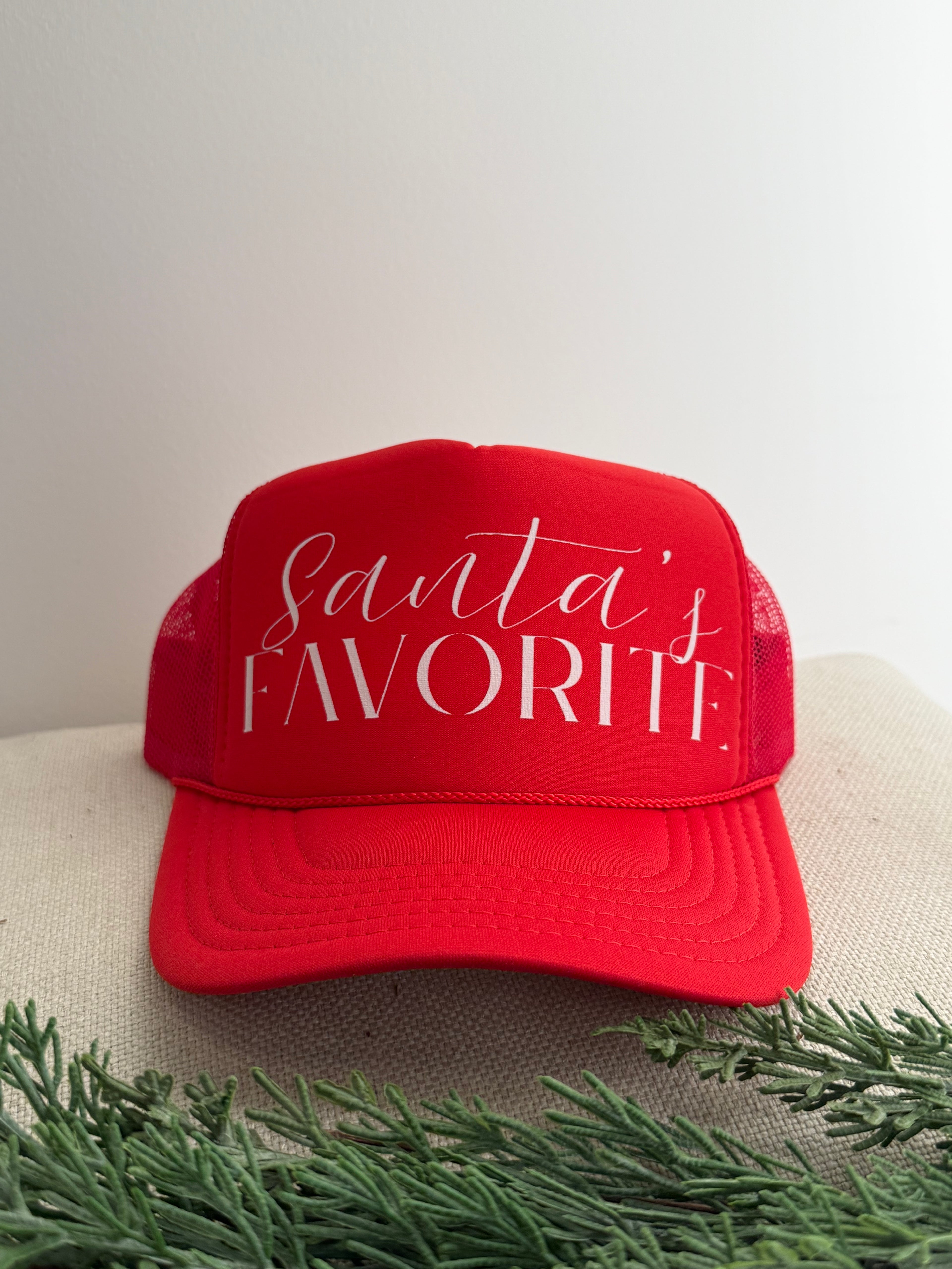 Santa's Favorite Trucker Hat
