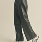 Wide & Straight Leather Pants