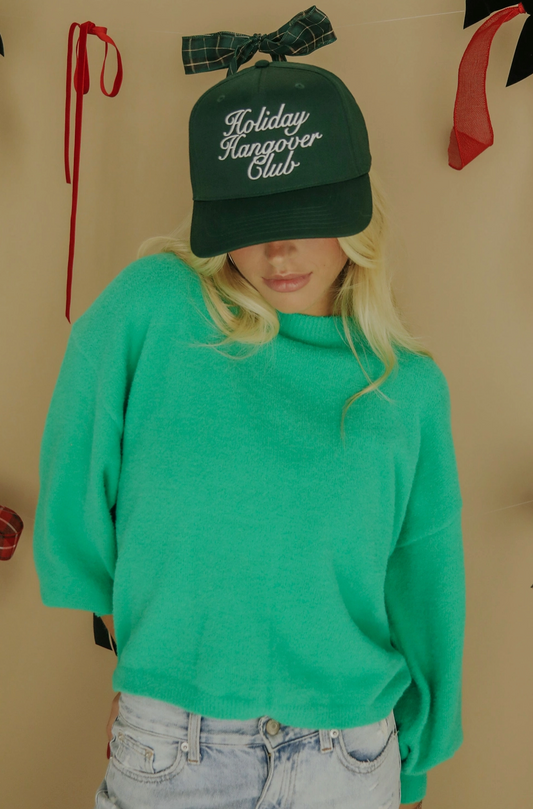 holiday hangover club trucker hat