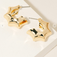 Ridged Metallic Hoop Earrings