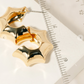 Ridged Metallic Hoop Earrings