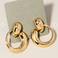 Metallic Abstract Earrings