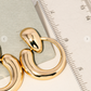 Metallic Abstract Earrings