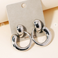 Metallic Abstract Earrings