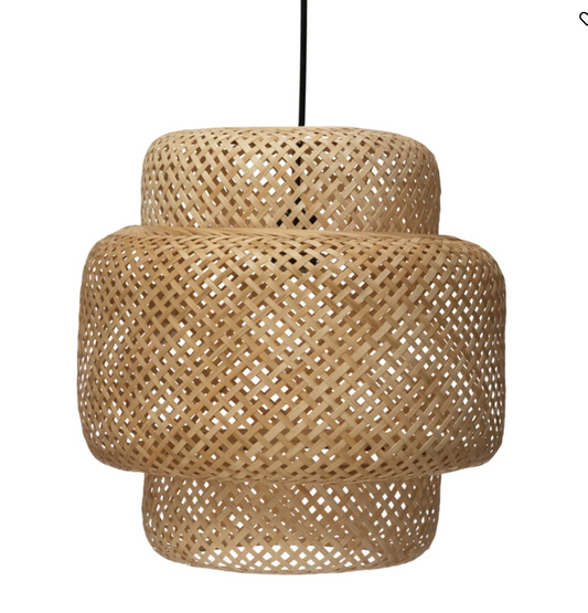 Hand-Woven Bamboo Pendant